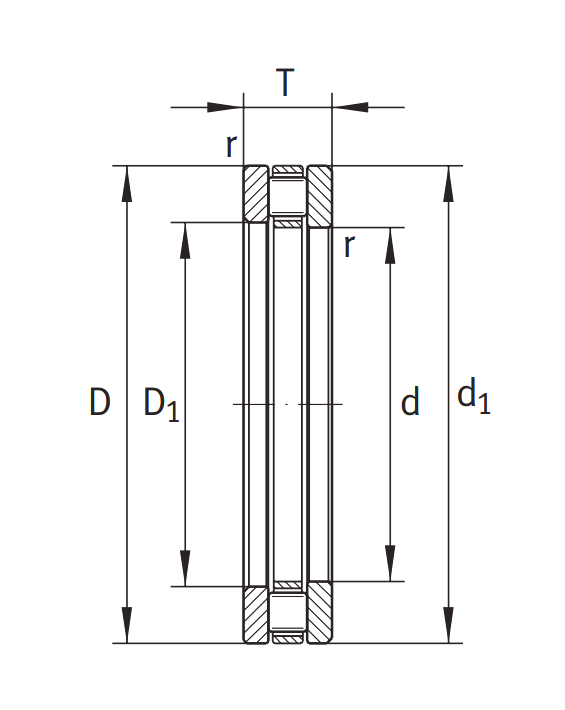 Подшипник упорный роликовый 81107 М (латунь) 35×52×12 мм, фото 2