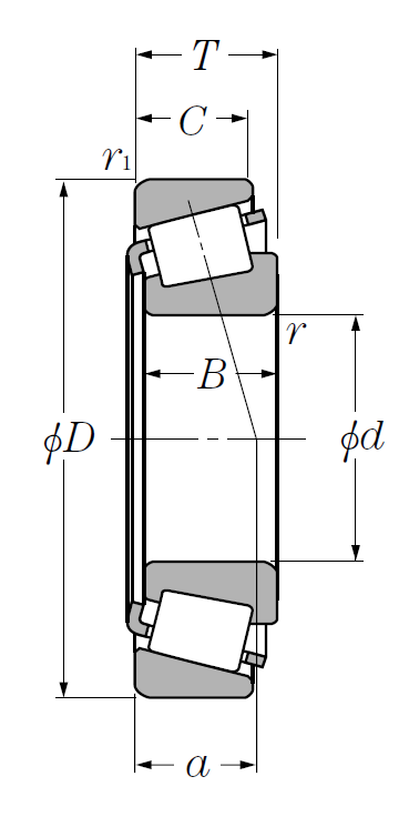 Подшипник конический роликовый 32912 XA 60×85×17 мм, фото 2