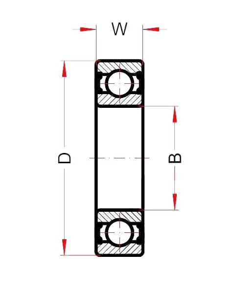 Подшипник 6207 BHTS ZZ 280 BECO 35×72×17 мм, фото 2