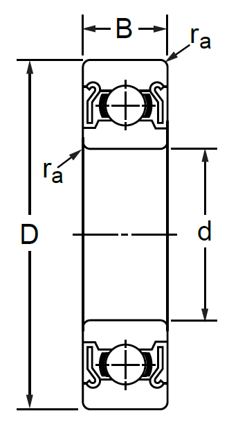 Подшипник миниатюрный шариковый 80035 (635 ZZ) 5×19×6 мм, фото 2