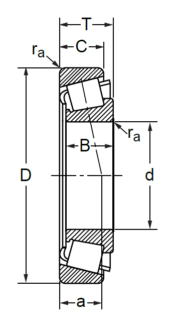 Подшипник конический роликовый 90381/90744 D 96×188×46 мм, фото 2