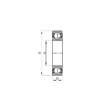 Подшипник W 6204 2RS1 SKF (доставка из-за рубежа) 20×47×14 мм SKF